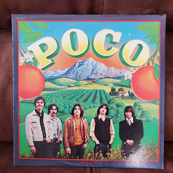 POCO SELF TITLED VINYL LP 1970 BN 26522 NO SLEEVE - Picture 1 of 4